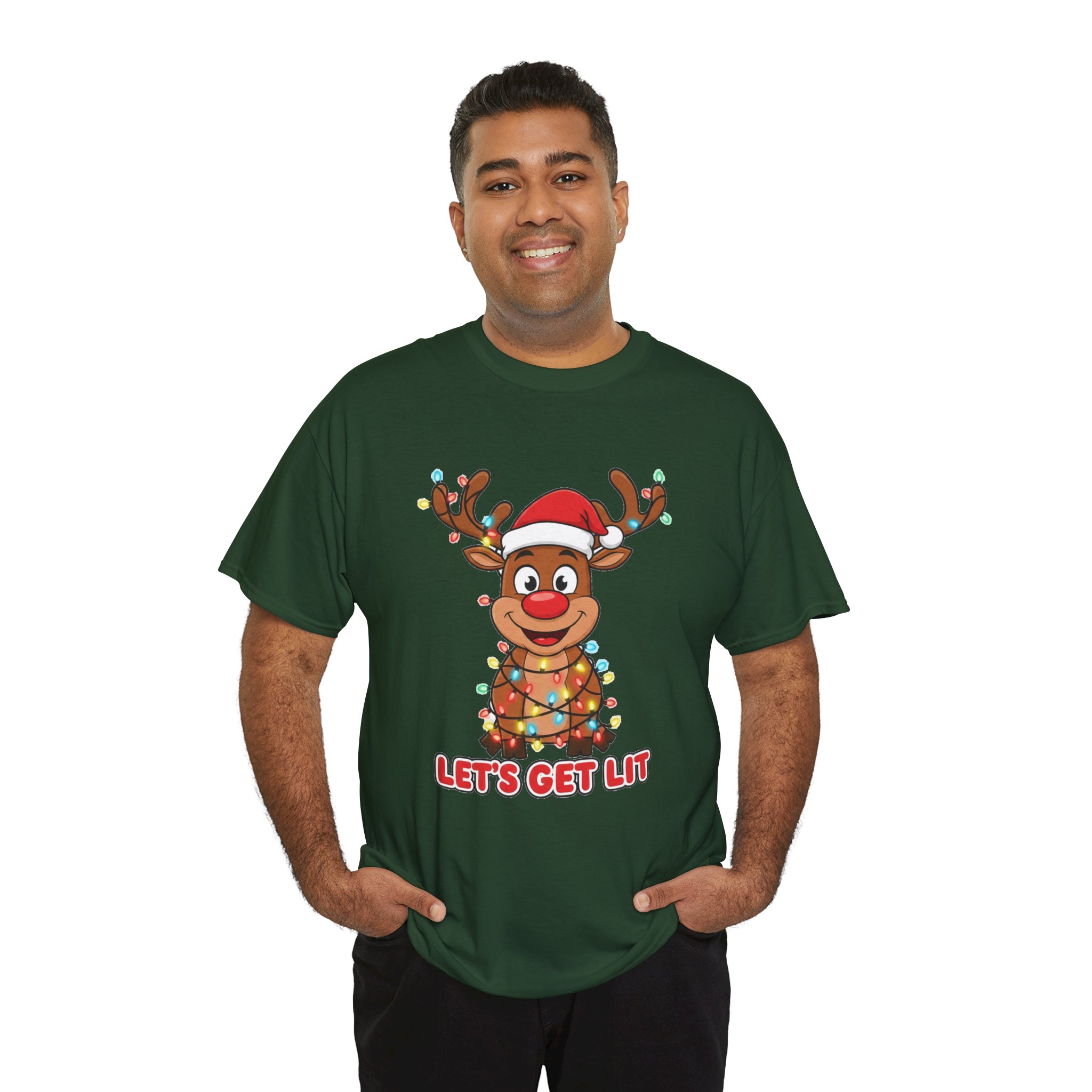 Reindeer 'Let's Get Lit Tee